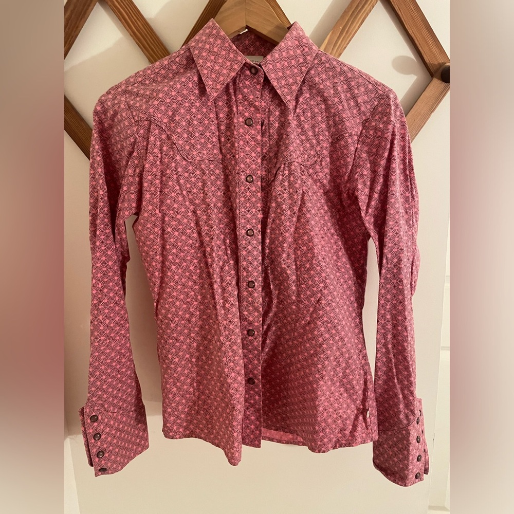 Rockies Pink and Brown Western Shirt